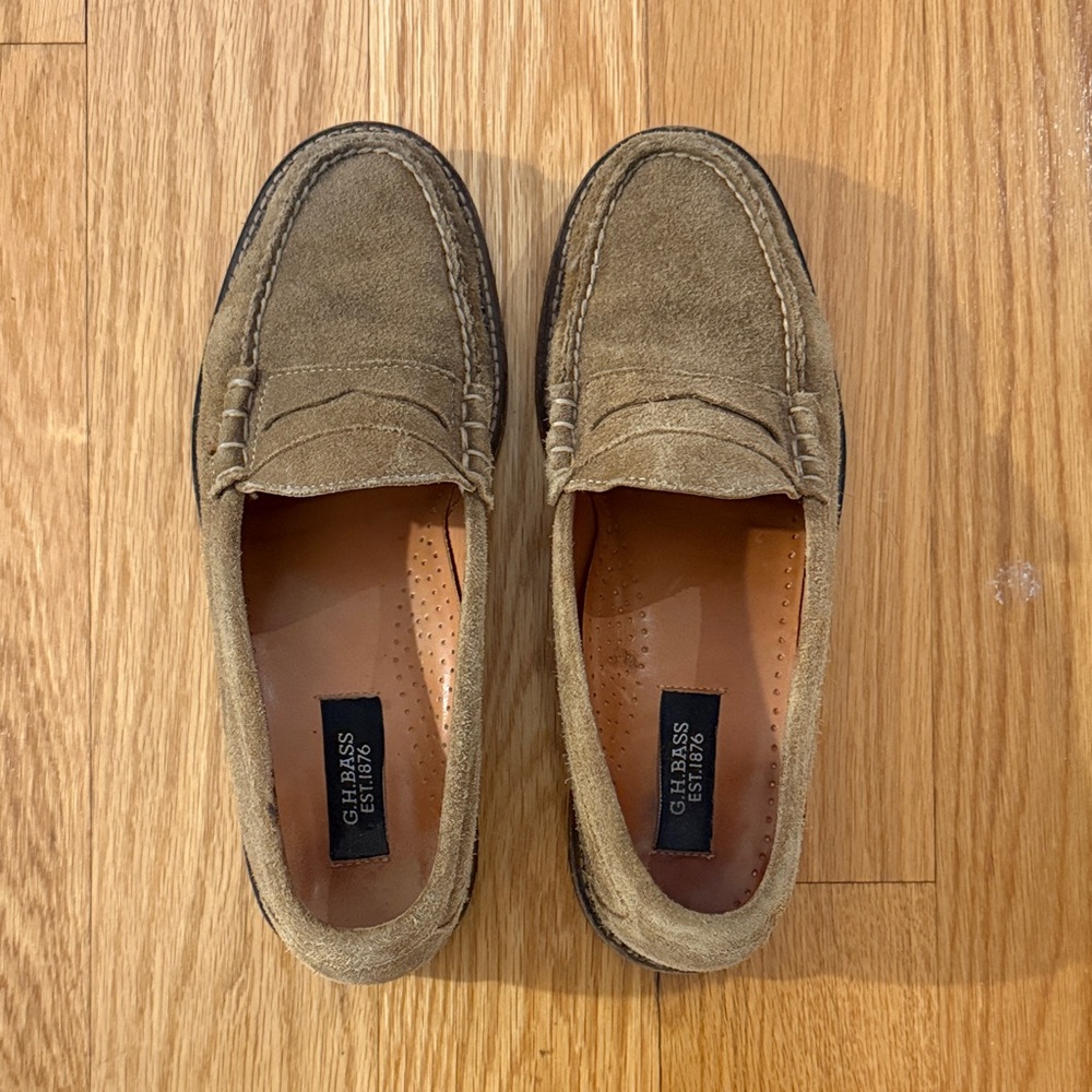 G.H.BASS Weejun Loafer in Tan Suede - 9